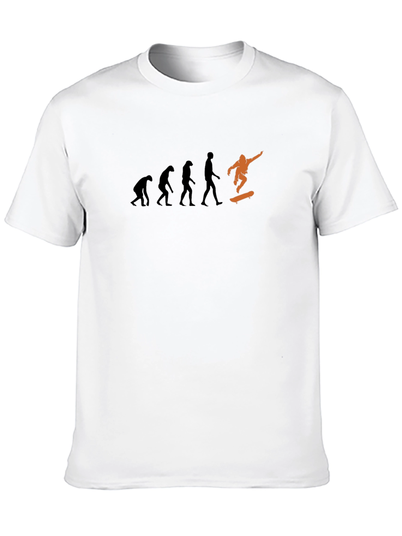 Skateboard Evolution T-Shirt - Black Graphic Tee