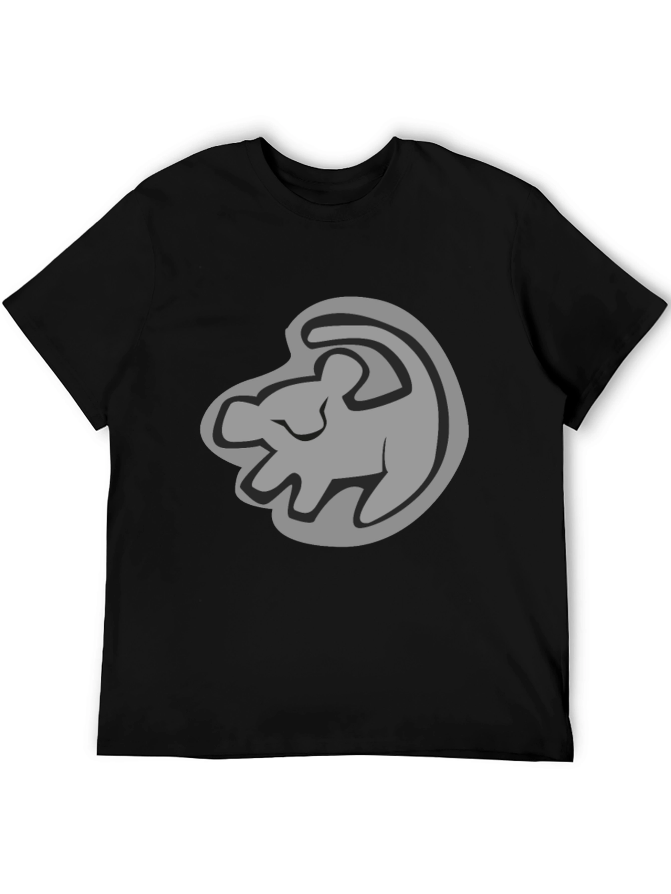 Lion King Simba Silhouette Black T-Shirt