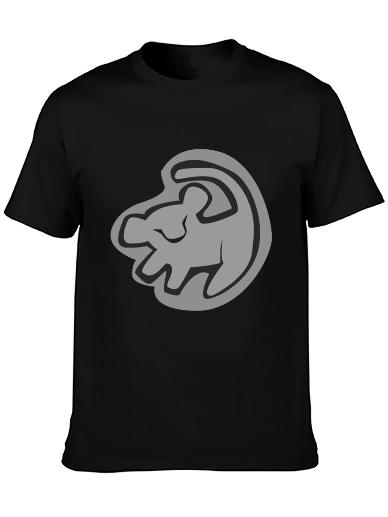 Lion King Simba Silhouette Black T-Shirt