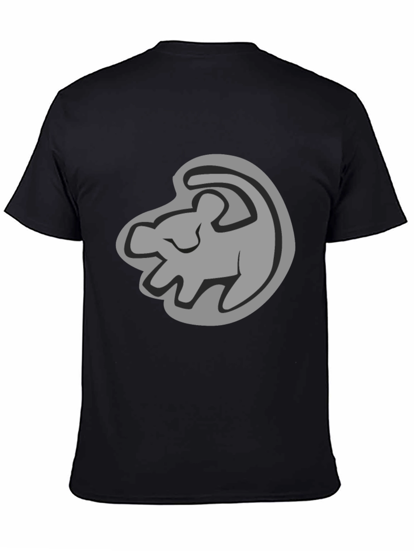 Lion King Simba Silhouette Black T-Shirt
