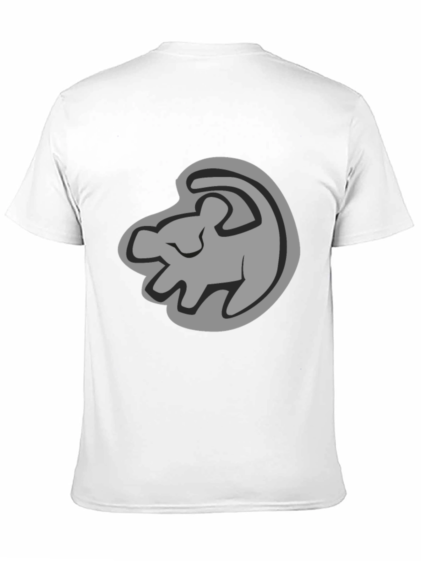Lion King Simba Silhouette Black T-Shirt
