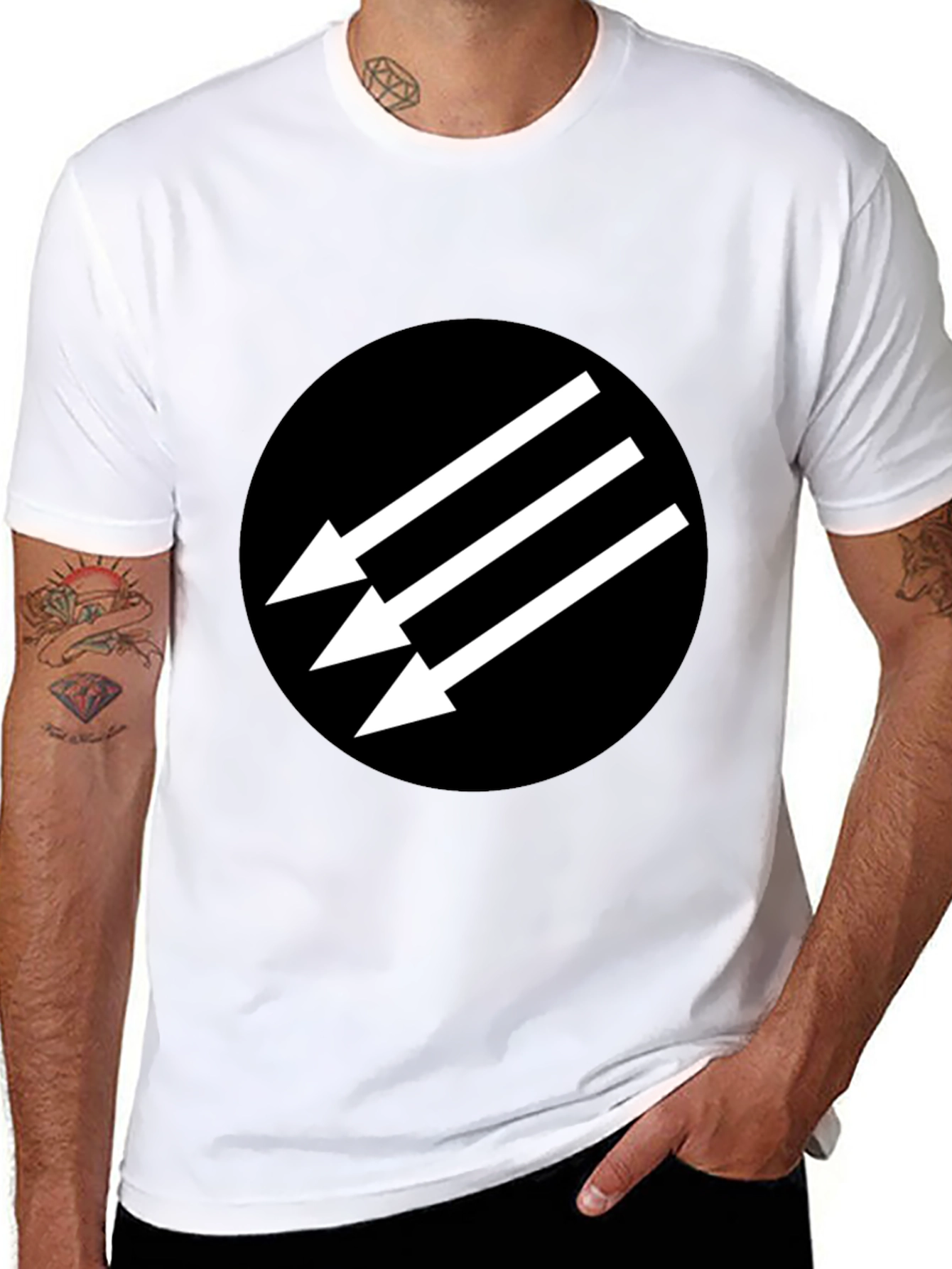 Antifascist Arrows T-Shirt - Black