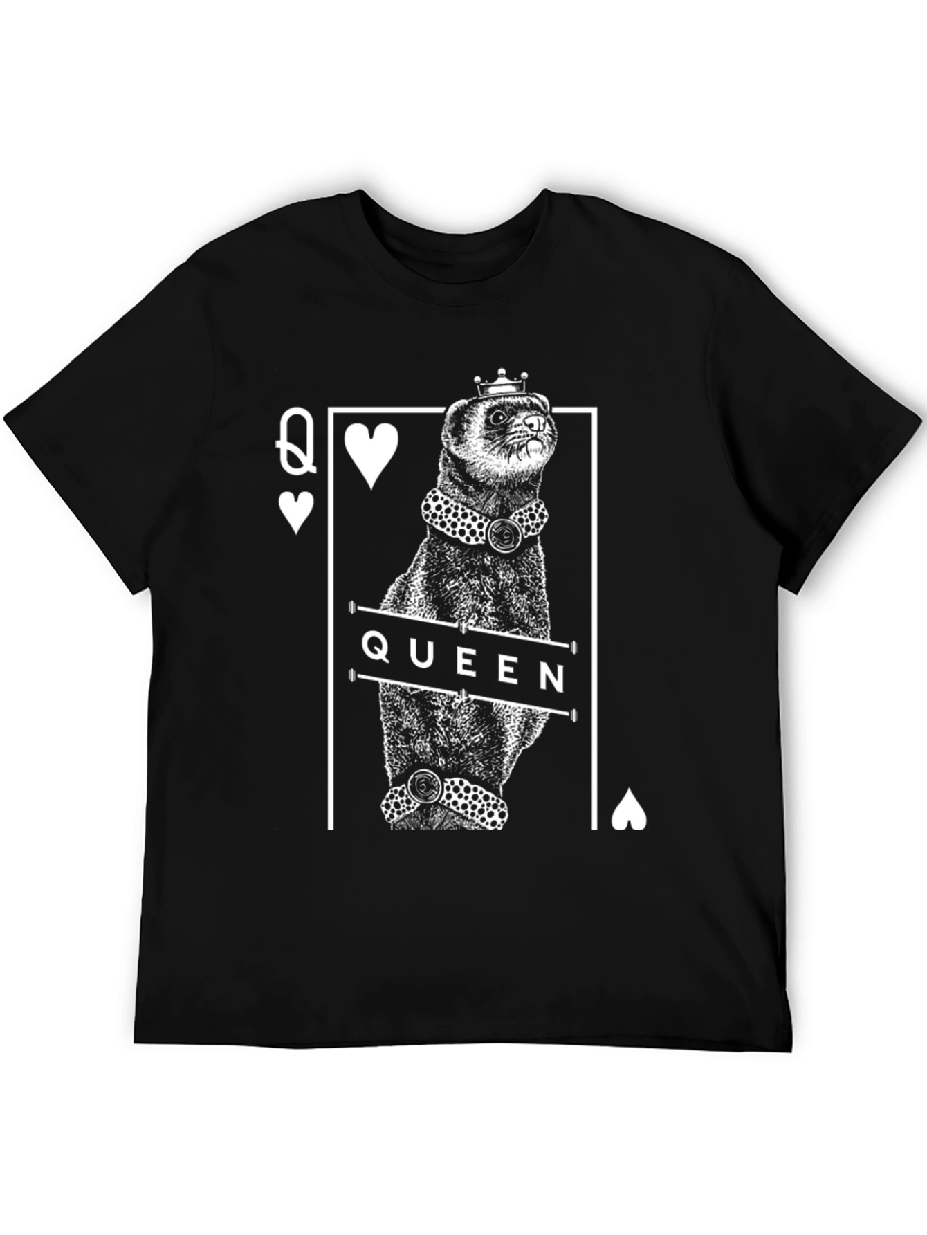 Queen Ferret Graphic Tee - Black