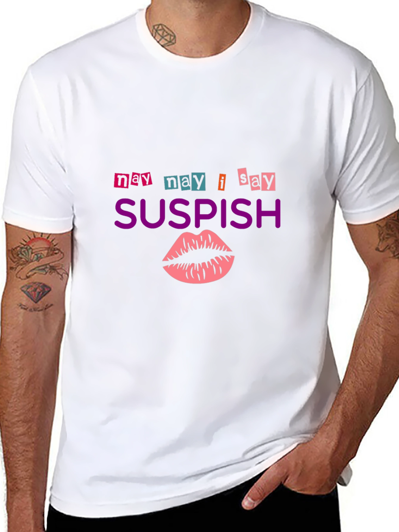 Suspish T-Shirt - Funny Lip Design