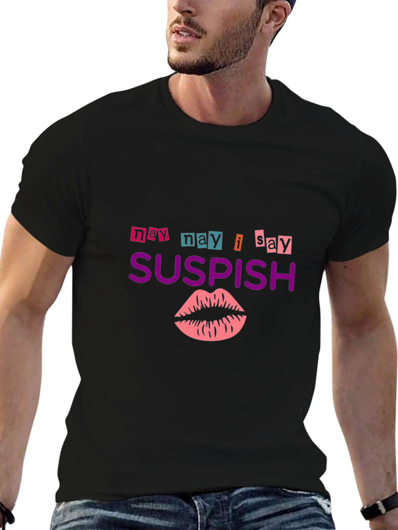 Suspish T-Shirt - Funny Lip Design