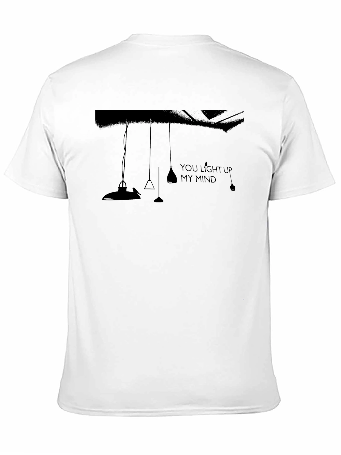 You Light Up My Mind Graphic Tee - Black