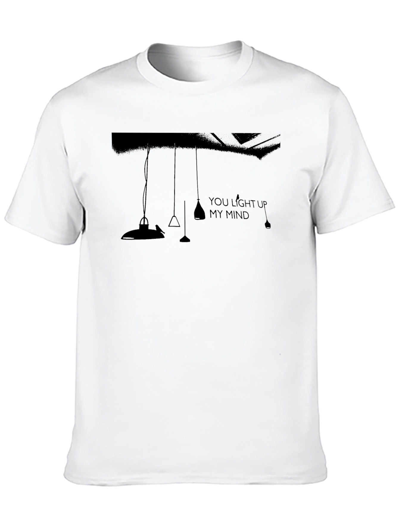 You Light Up My Mind Graphic Tee - Black