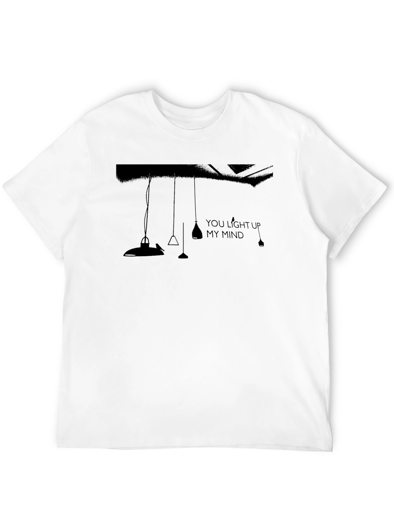 You Light Up My Mind Graphic Tee - Black