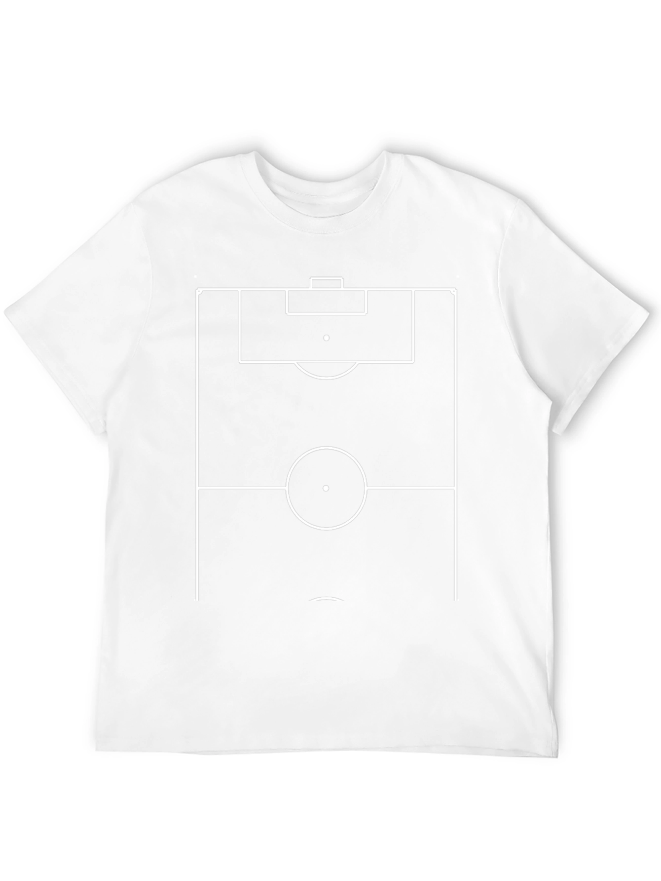 Soccer Field Diagram Graphic Tee - Black
