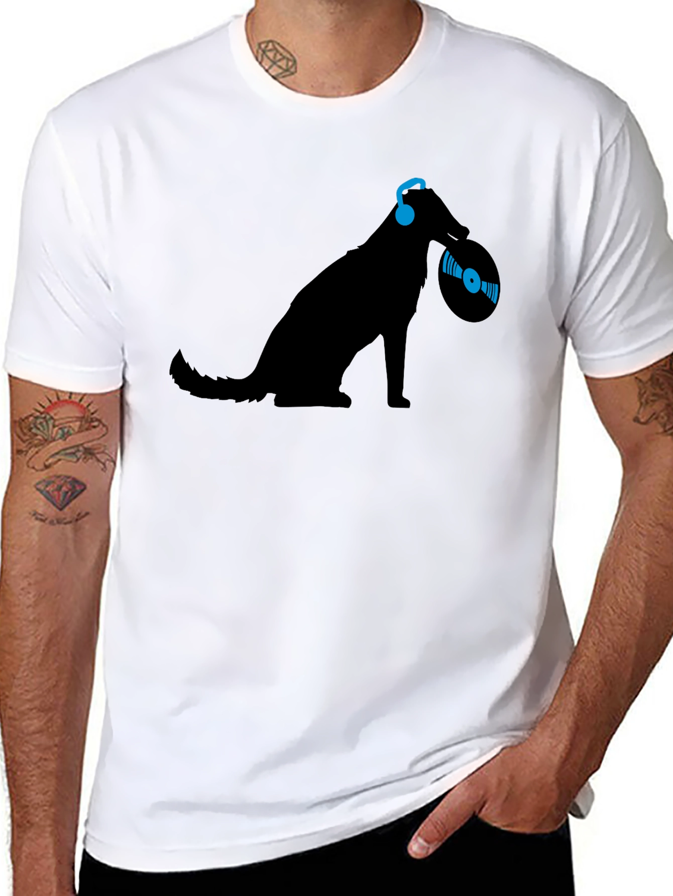 Dog DJ T-Shirt - Cool Canine Music Lover Tee