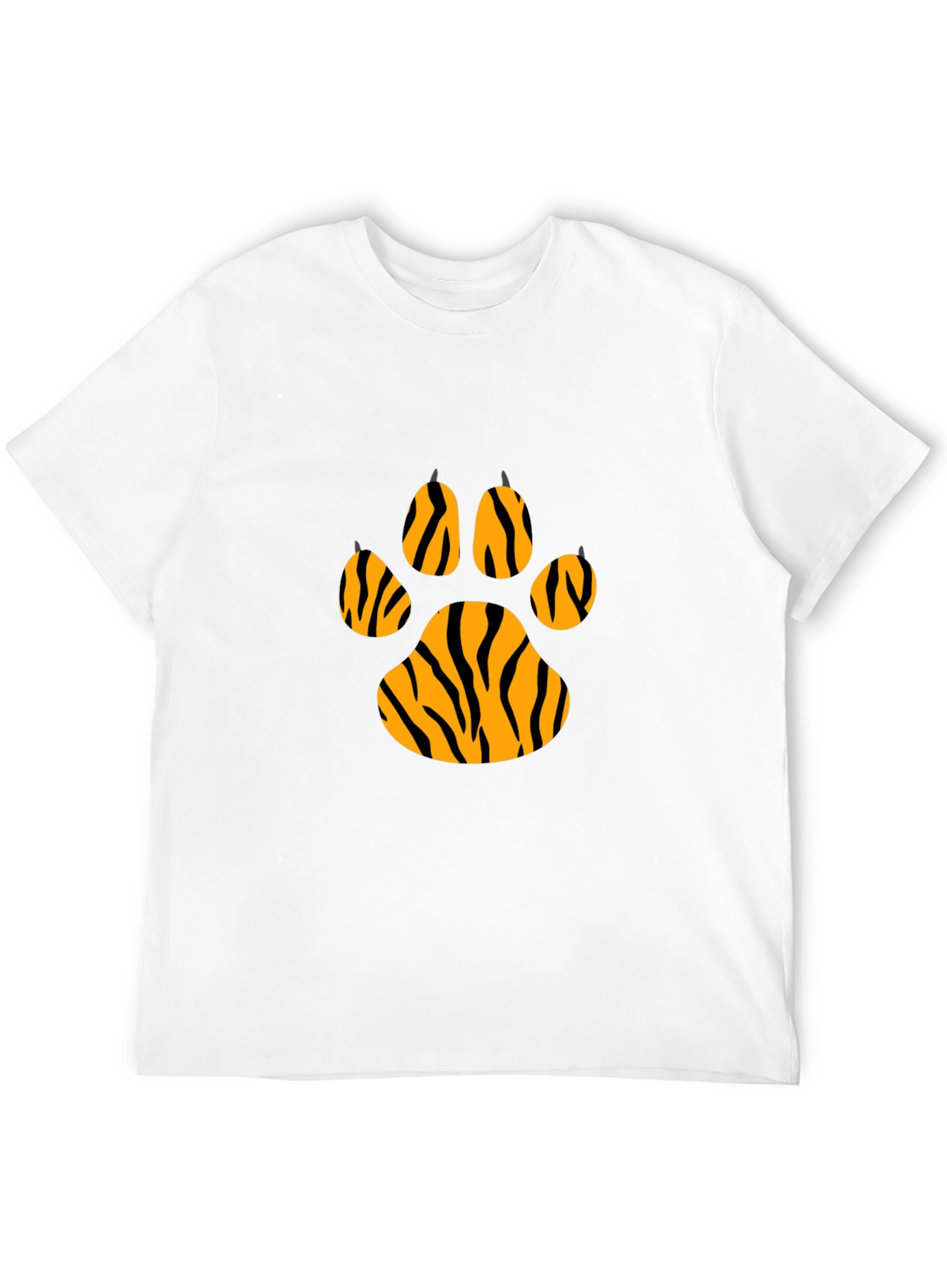 Tiger Paw Print T-Shirt - Cool Animal Graphic Tee