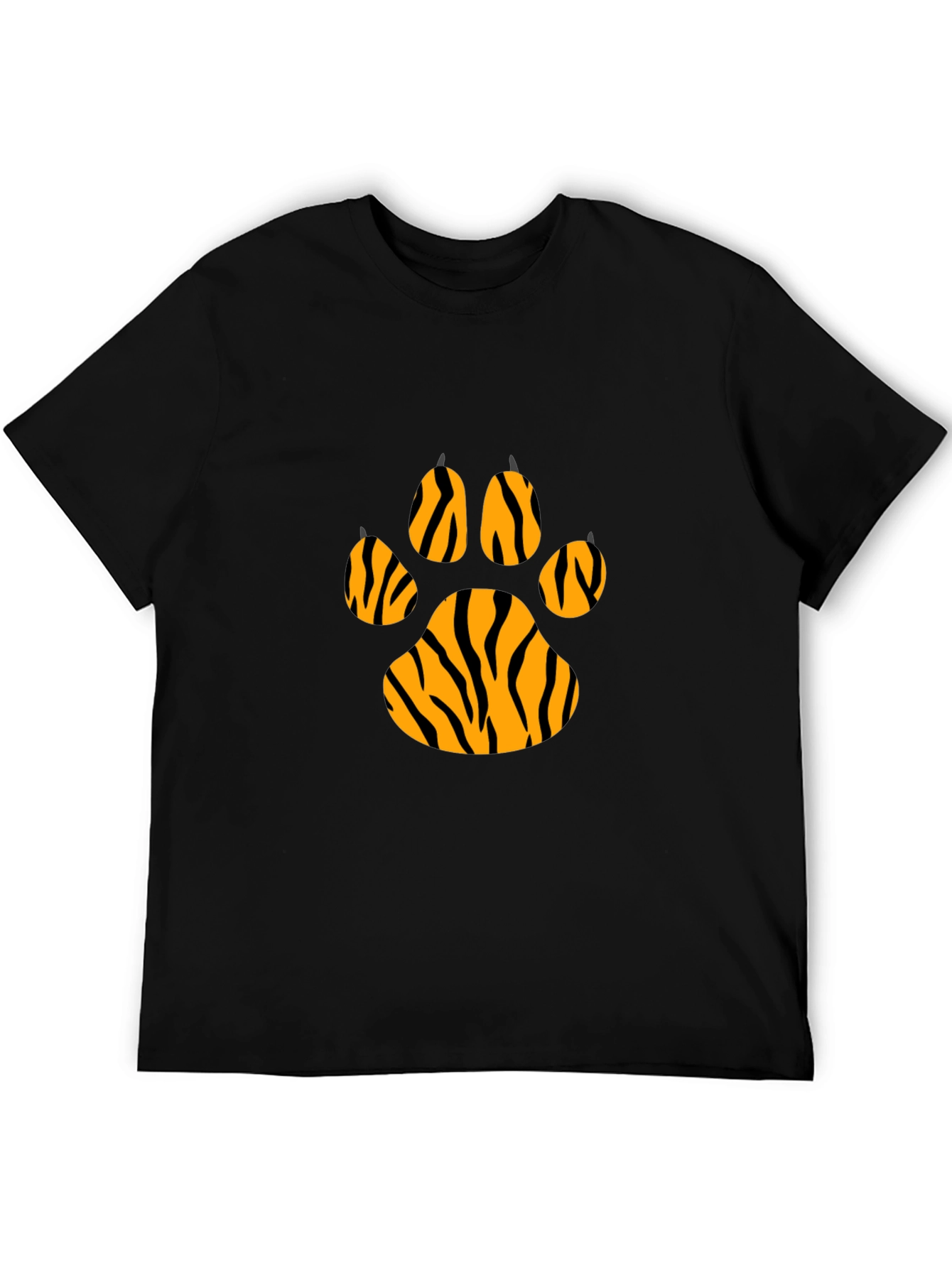 Tiger Paw Print T-Shirt - Cool Animal Graphic Tee