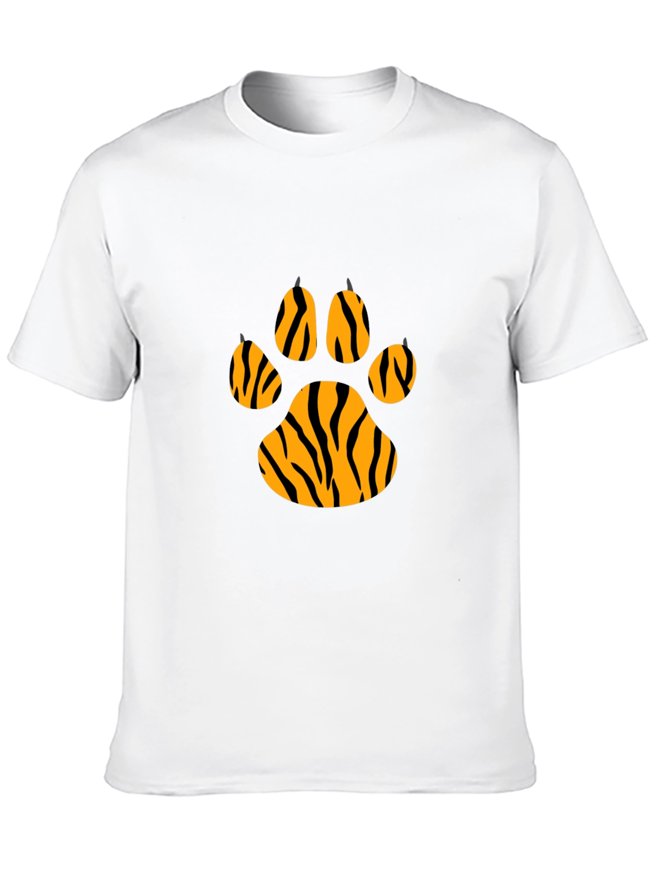 Tiger Paw Print T-Shirt - Cool Animal Graphic Tee