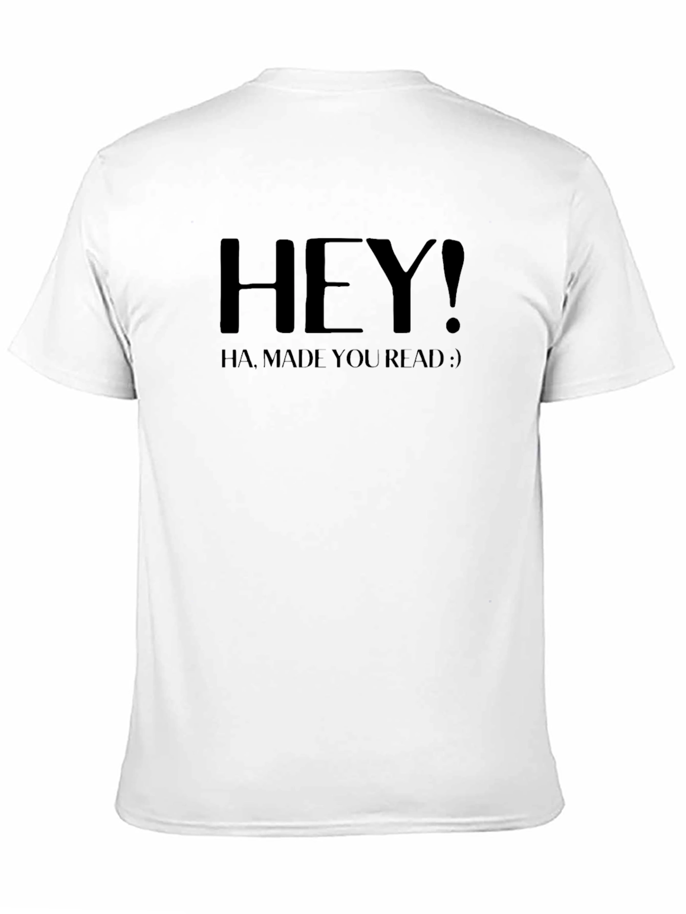 Hey! Made You Read Black Graphic Tee