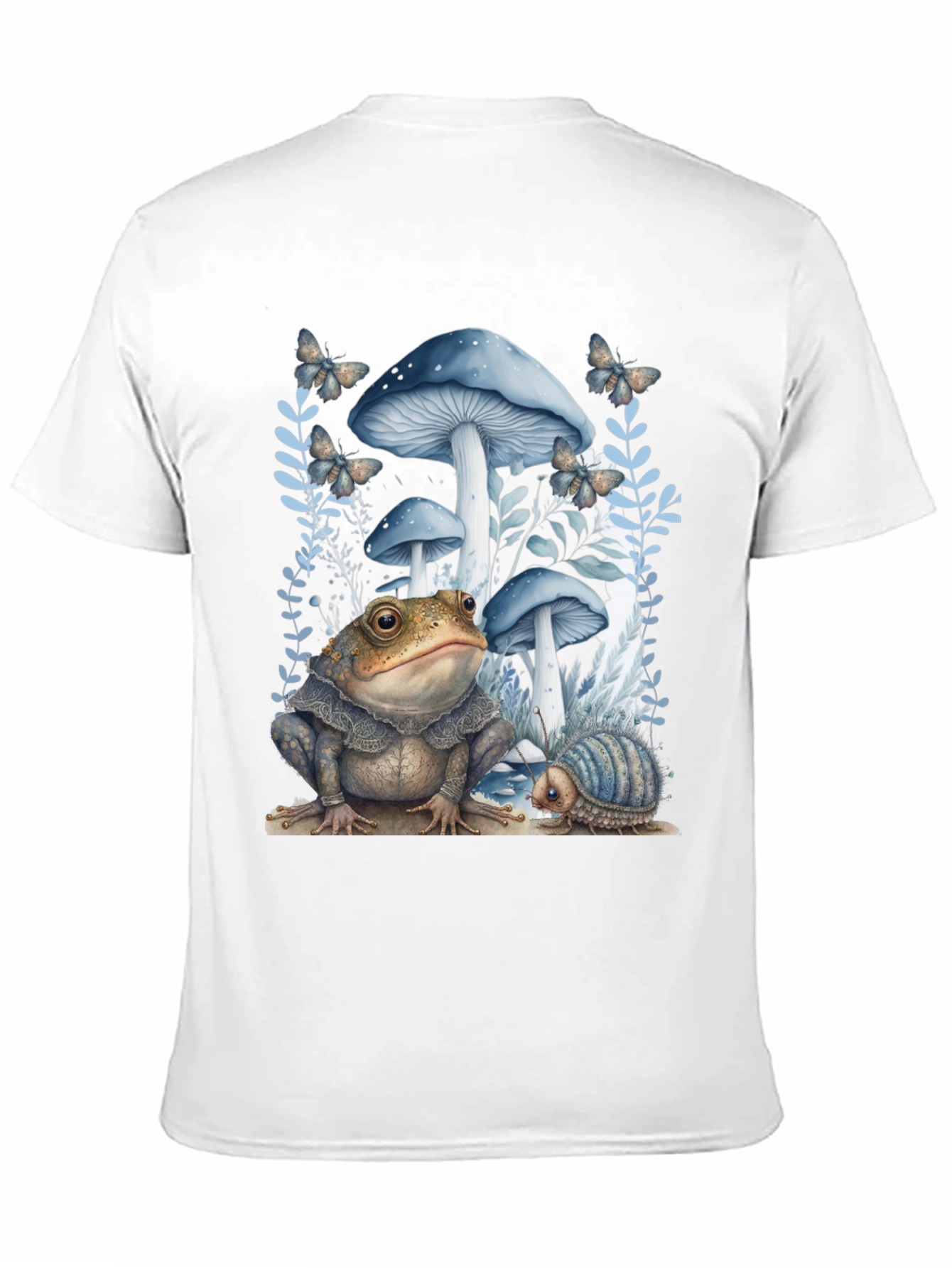 Frog and Mushroom T-Shirt - Whimsical Design