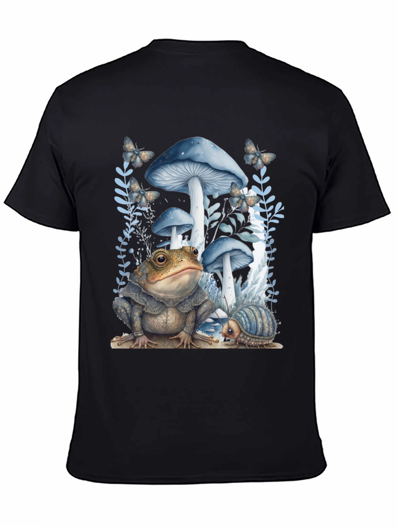 Frog and Mushroom T-Shirt - Whimsical Design