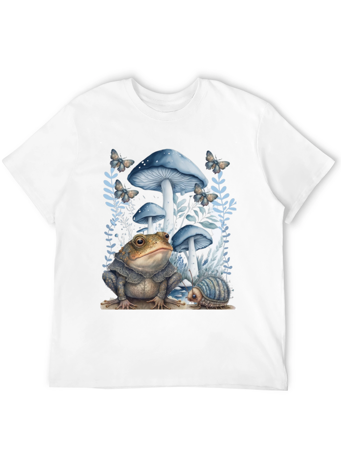 Frog and Mushroom T-Shirt - Whimsical Design