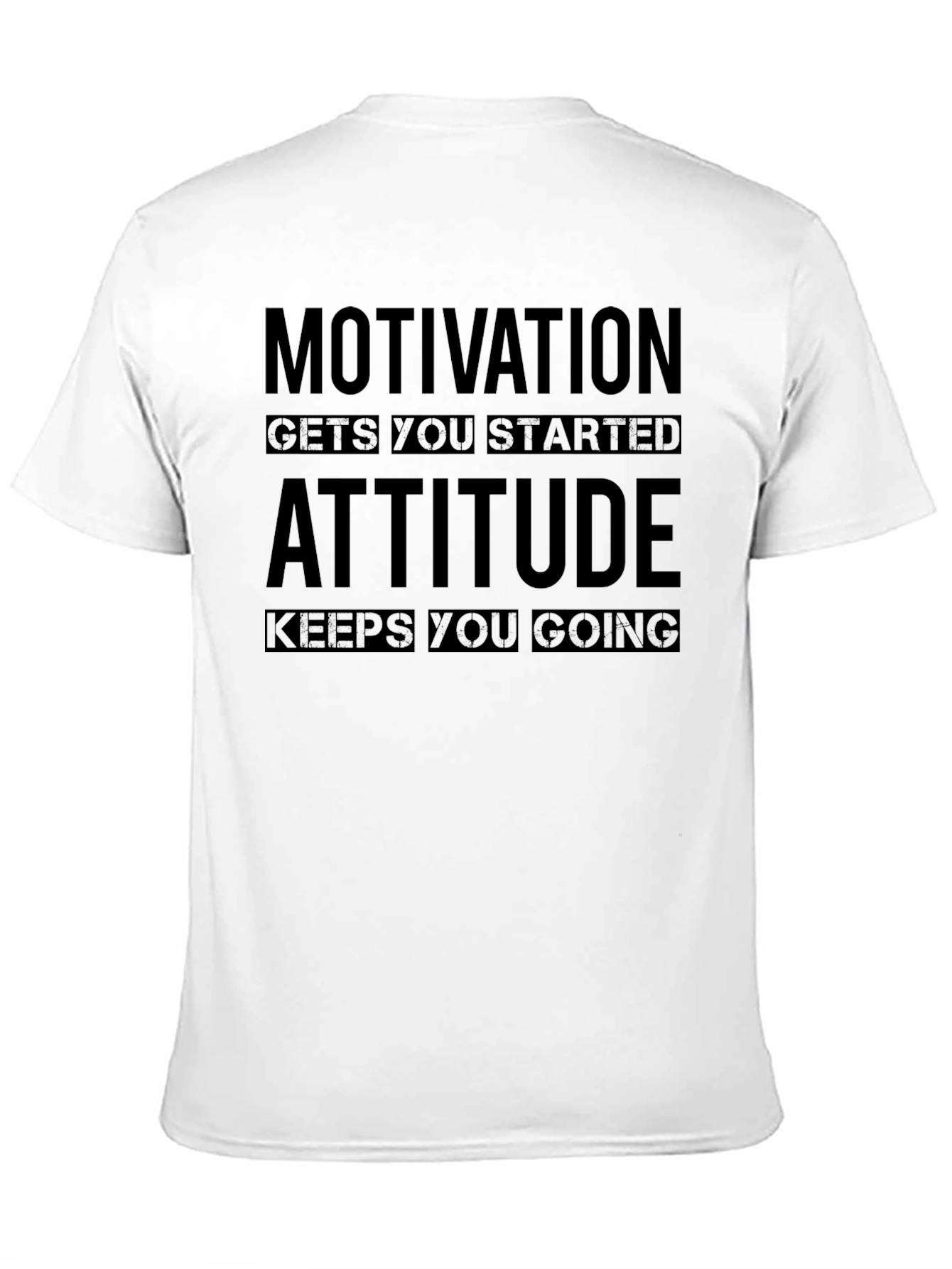 Motivational Attitude Black T-Shirt