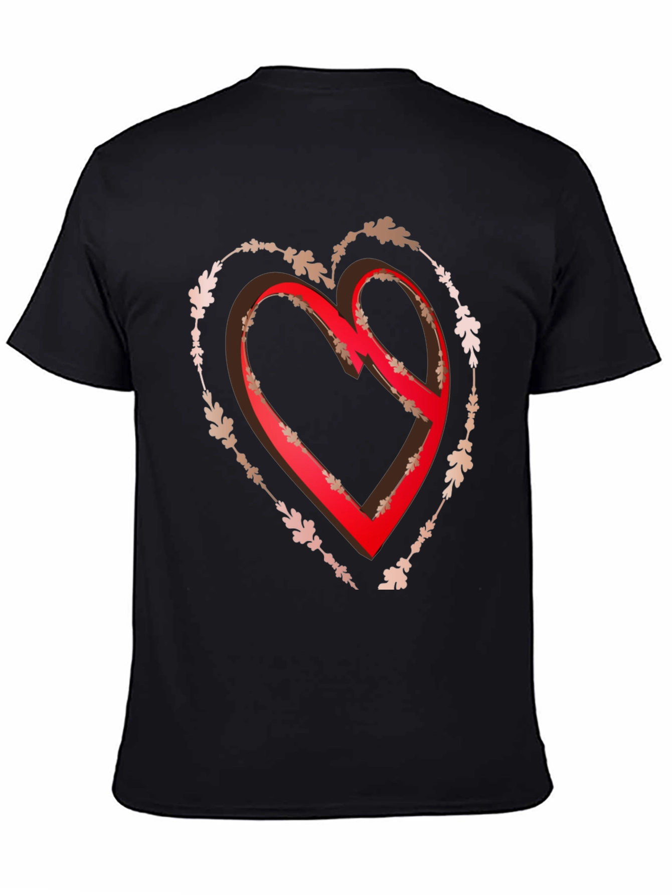 Heart Graphic Tee - Black