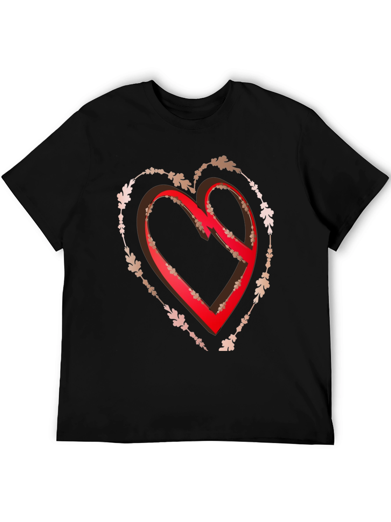 Heart Graphic Tee - Black
