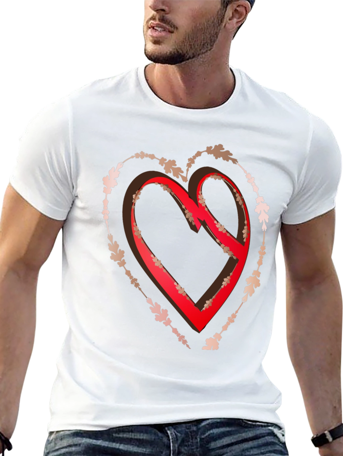 Heart Graphic Tee - Black