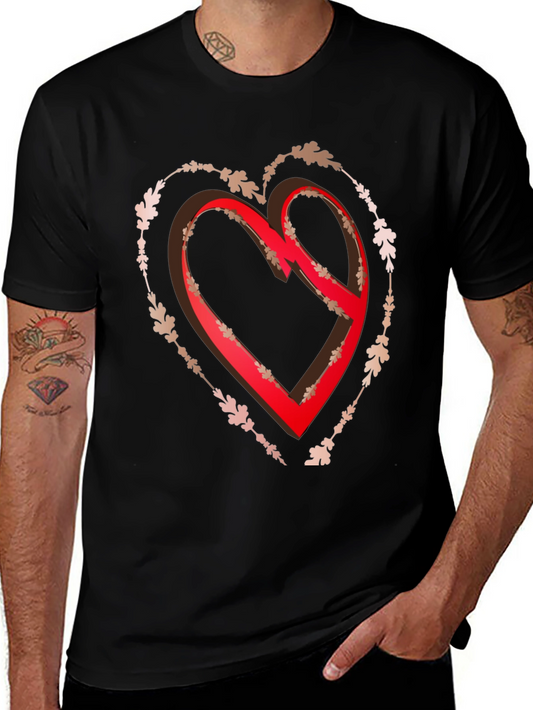 Heart Graphic Tee - Black