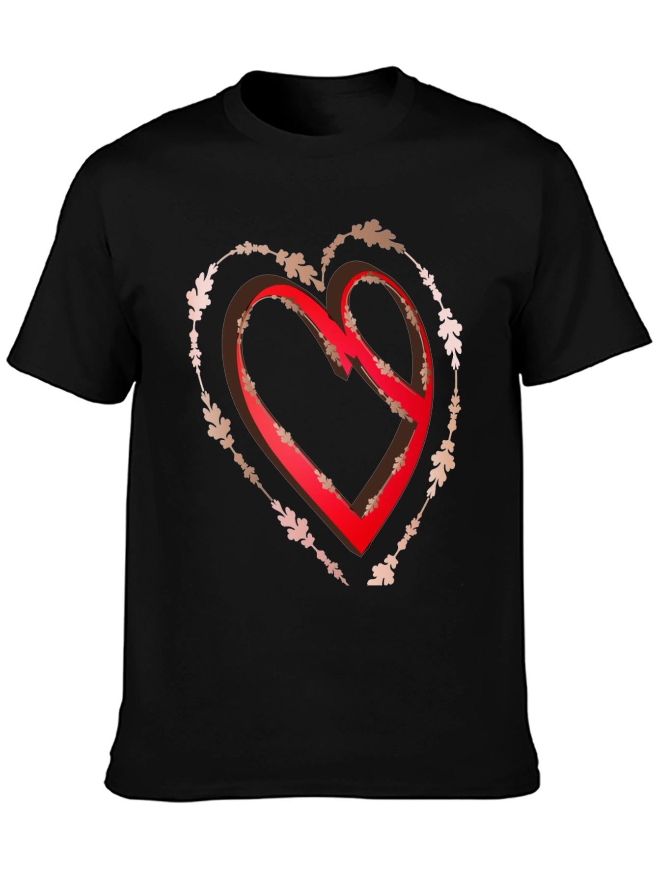 Heart Graphic Tee - Black