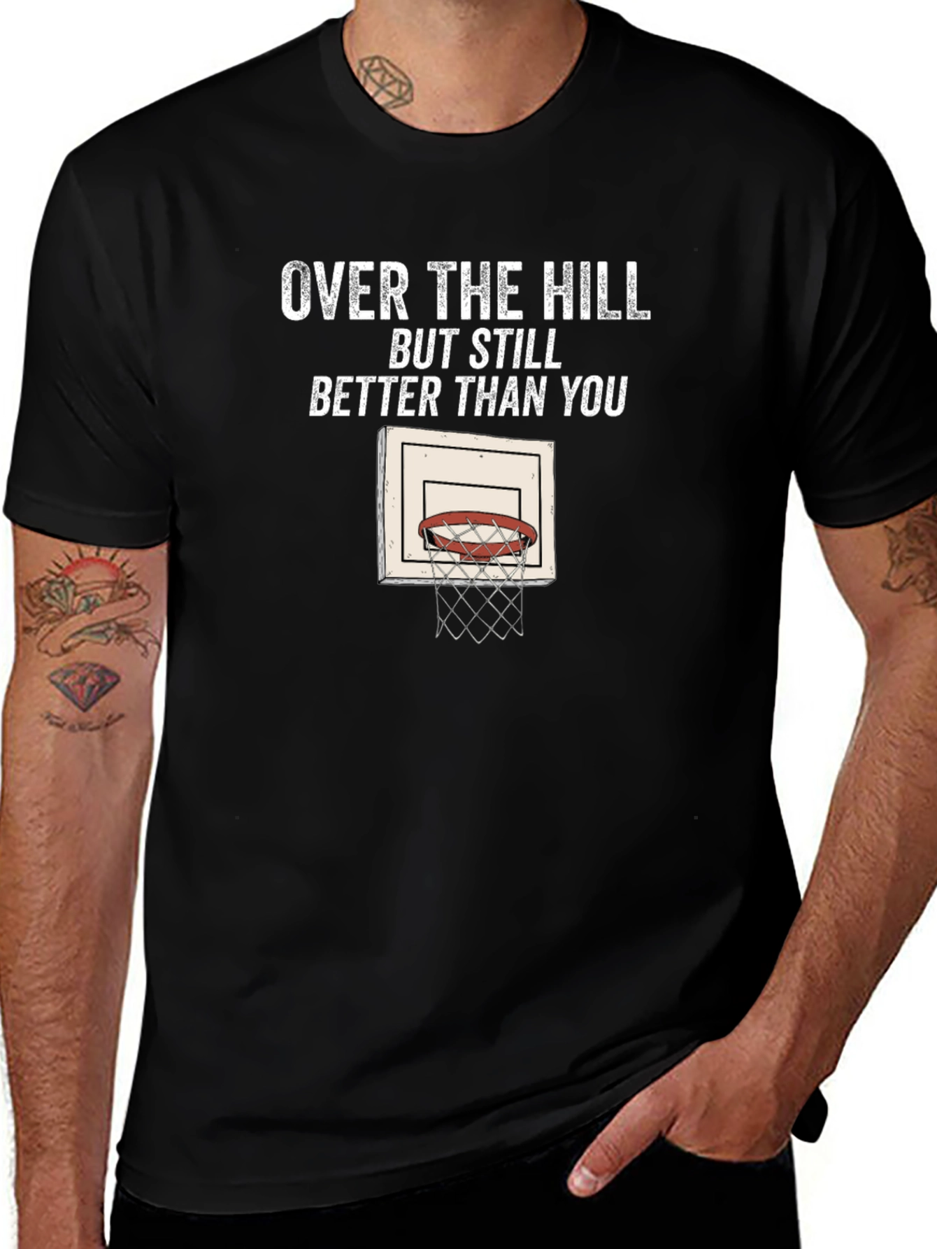Over The Hill Basketball T-Shirt