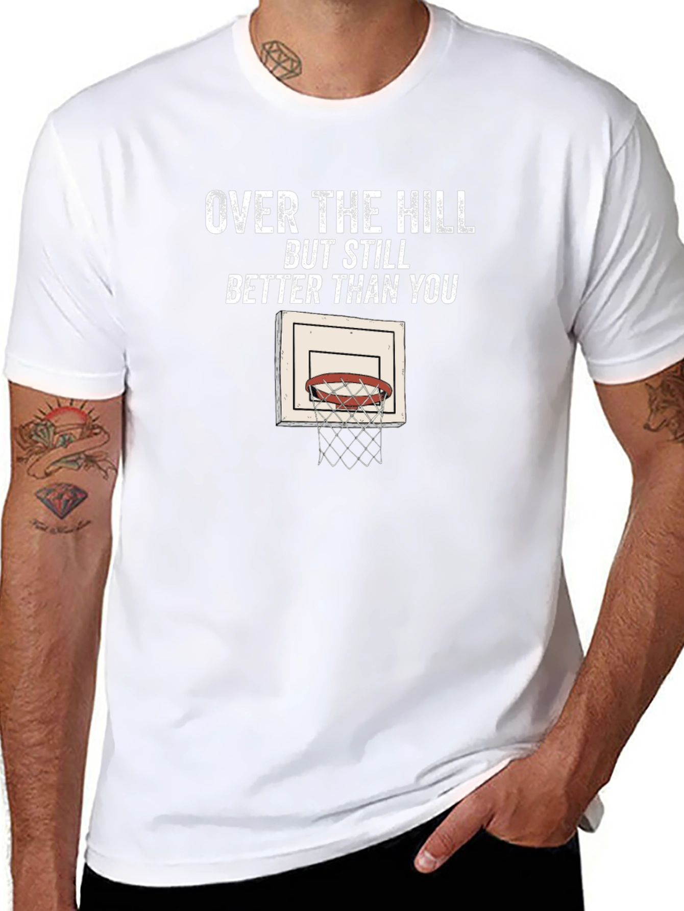 Over The Hill Basketball T-Shirt