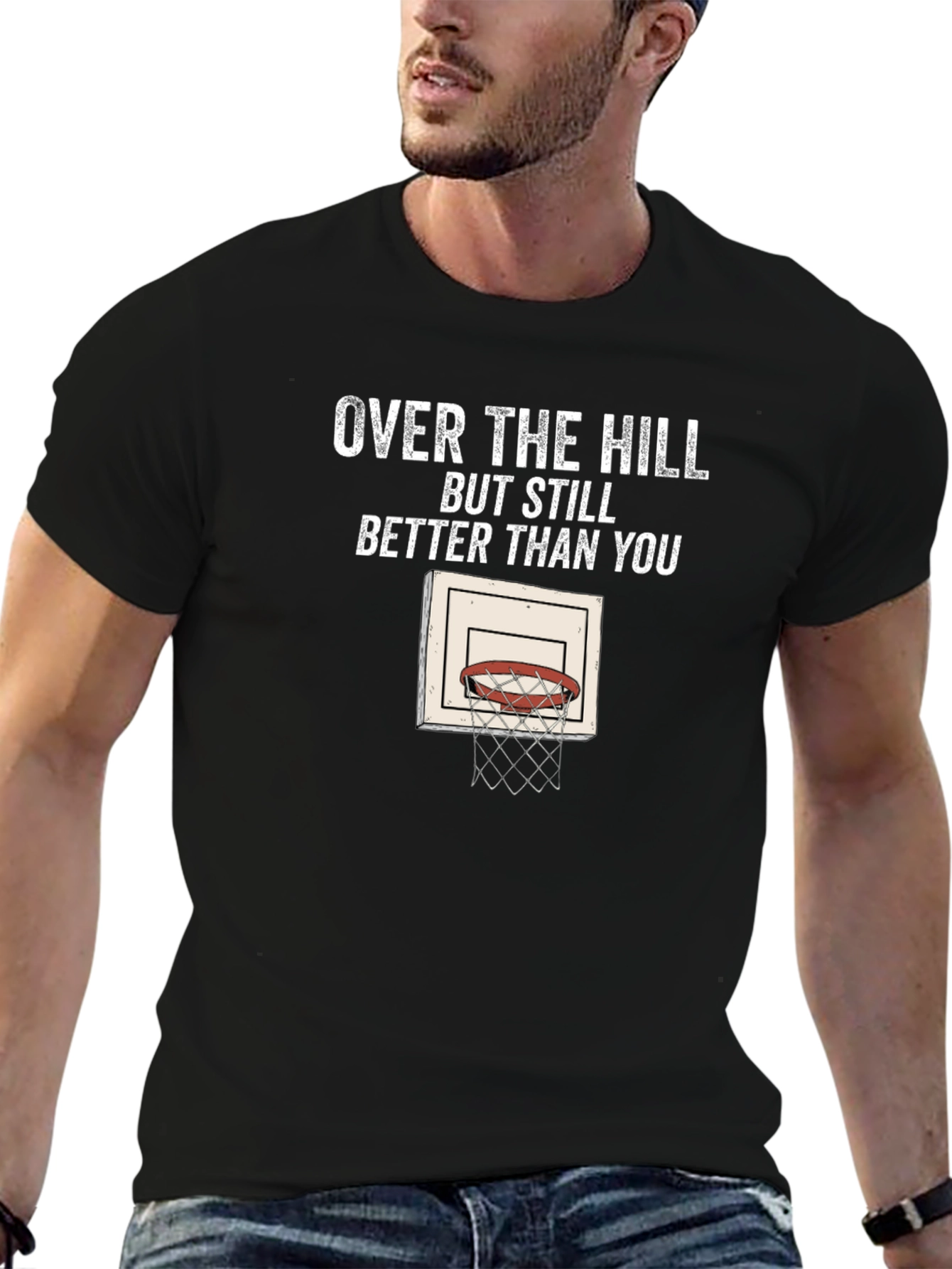 Over The Hill Basketball T-Shirt