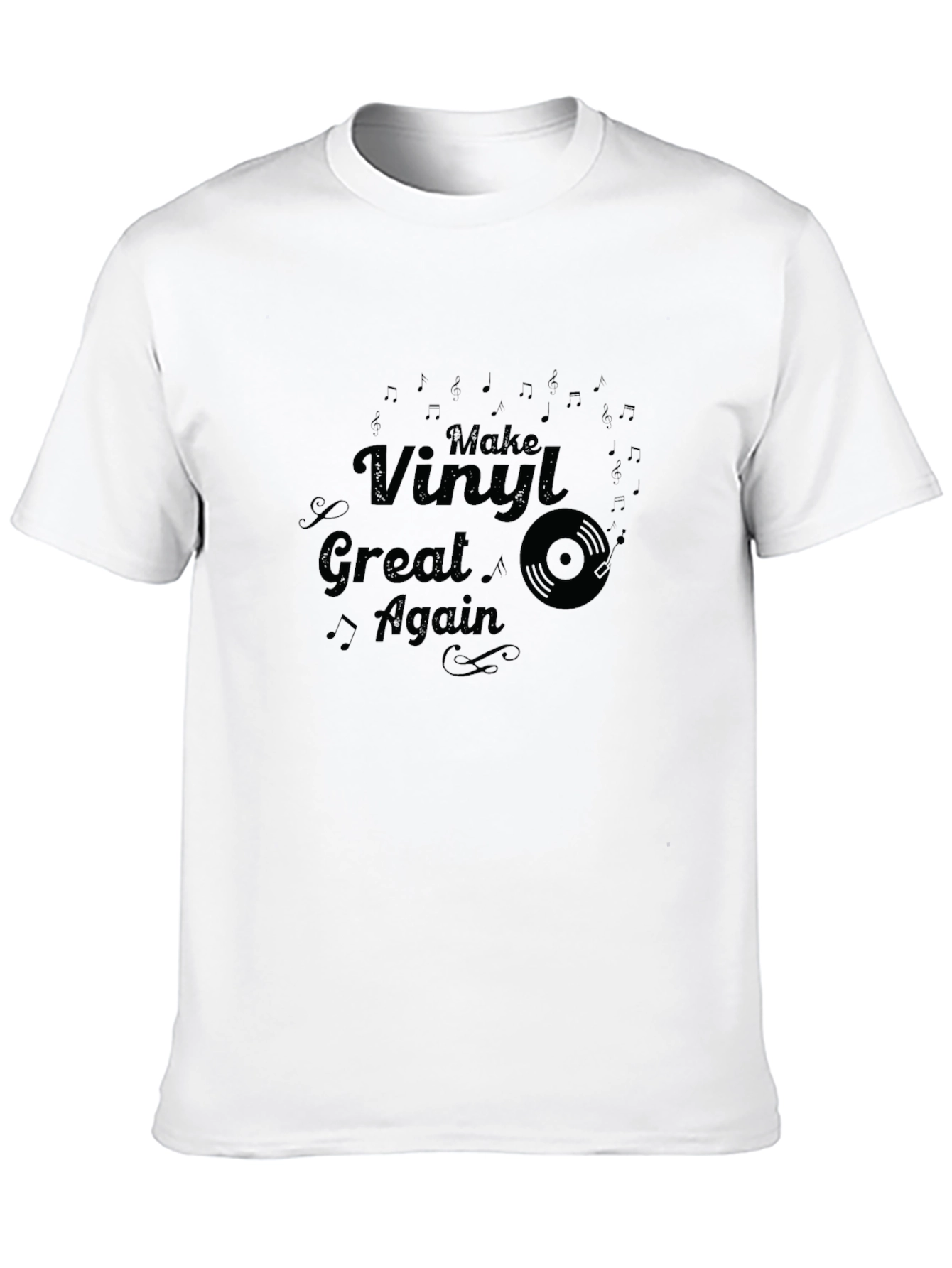 Make Vinyl Great Again Graphic Tee - Black
