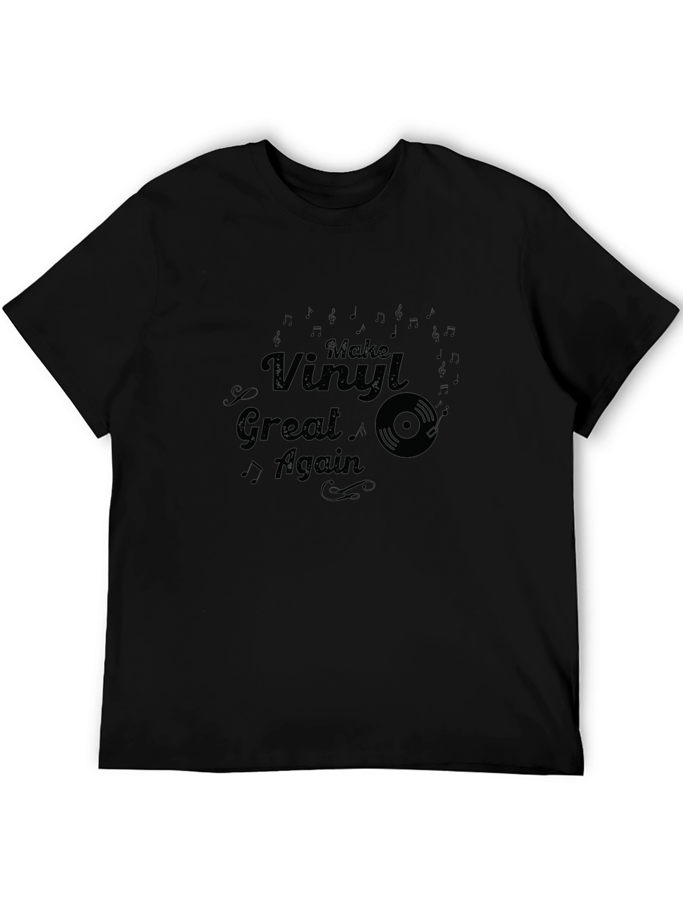 Make Vinyl Great Again Graphic Tee - Black