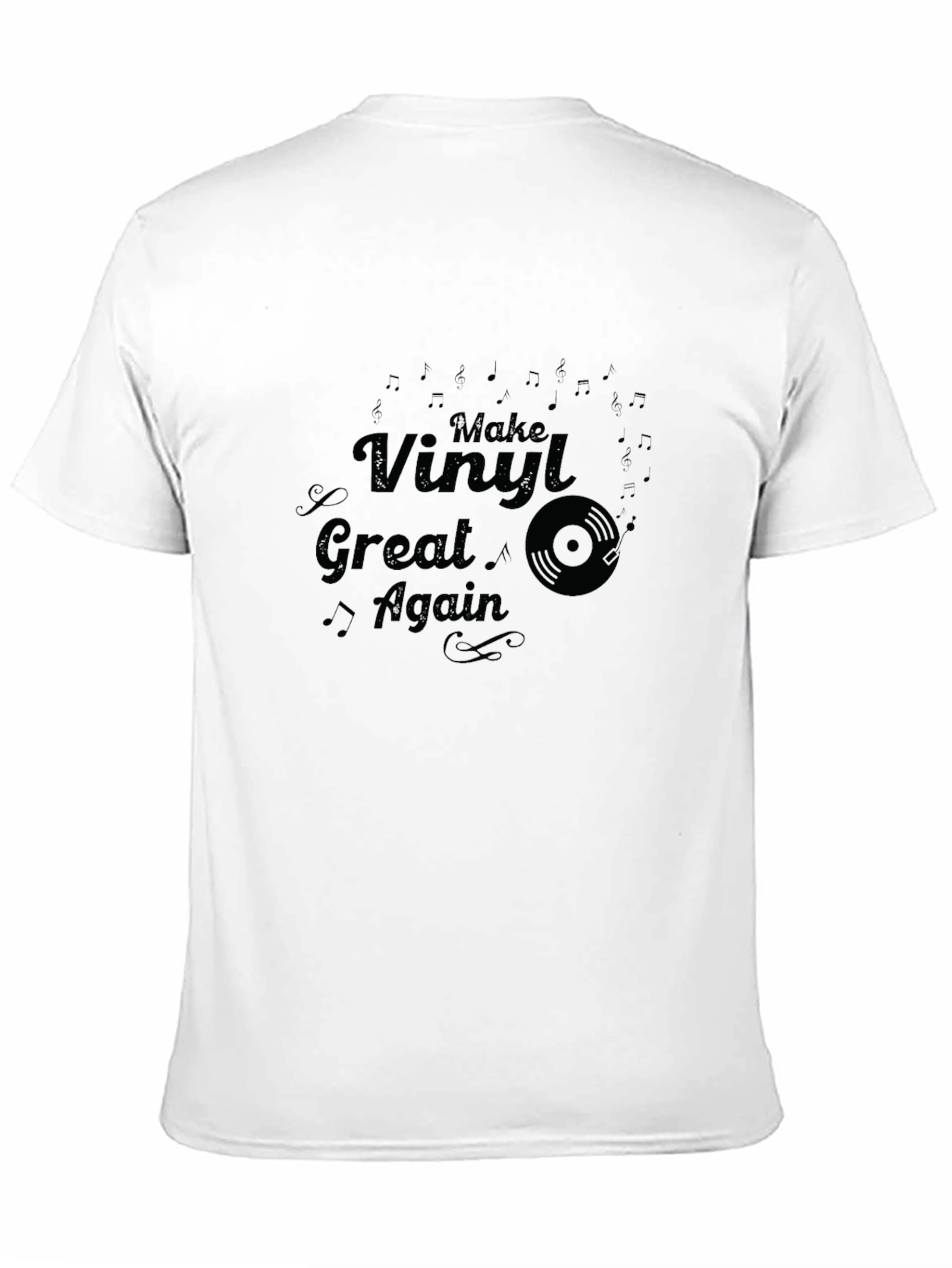 Make Vinyl Great Again Graphic Tee - Black