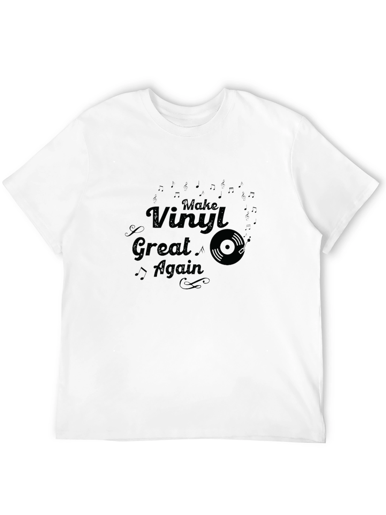 Make Vinyl Great Again Graphic Tee - Black