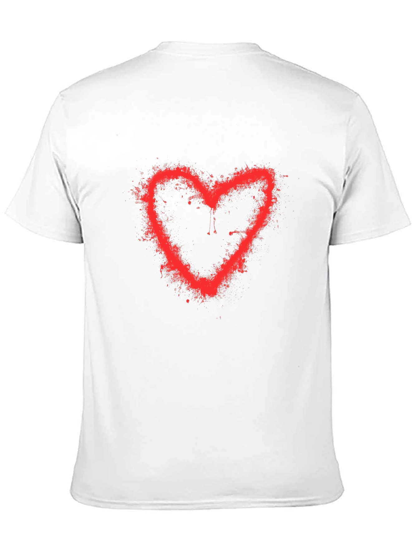 Red Heart Spray Paint T-Shirt