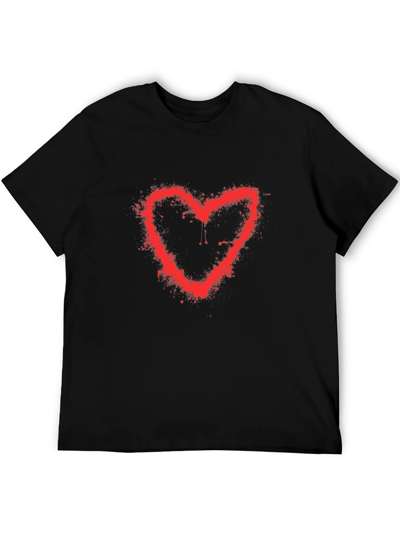 Red Heart Spray Paint T-Shirt