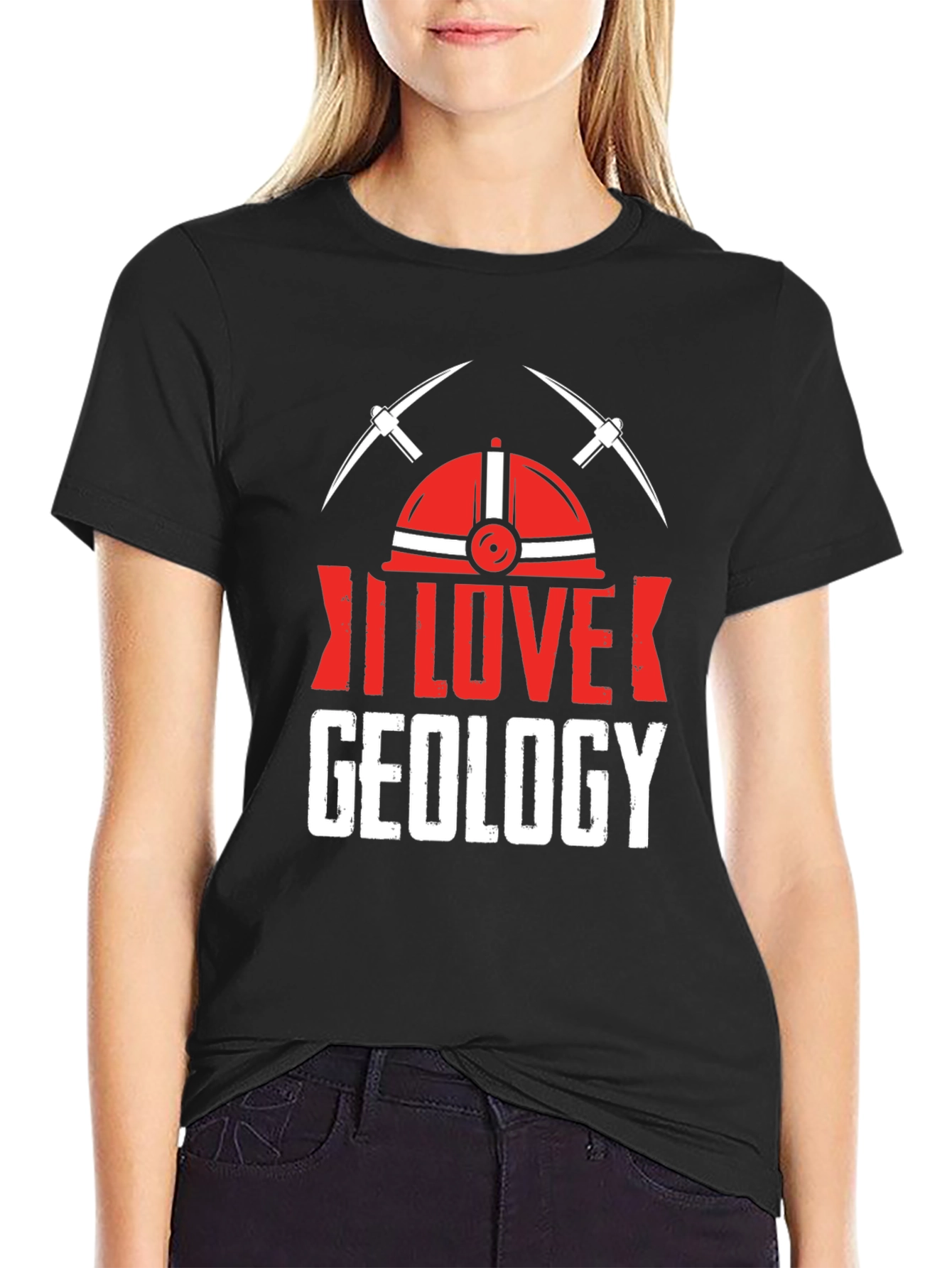 I Love Geology T-Shirt - Geologist Miner Graphic Tee