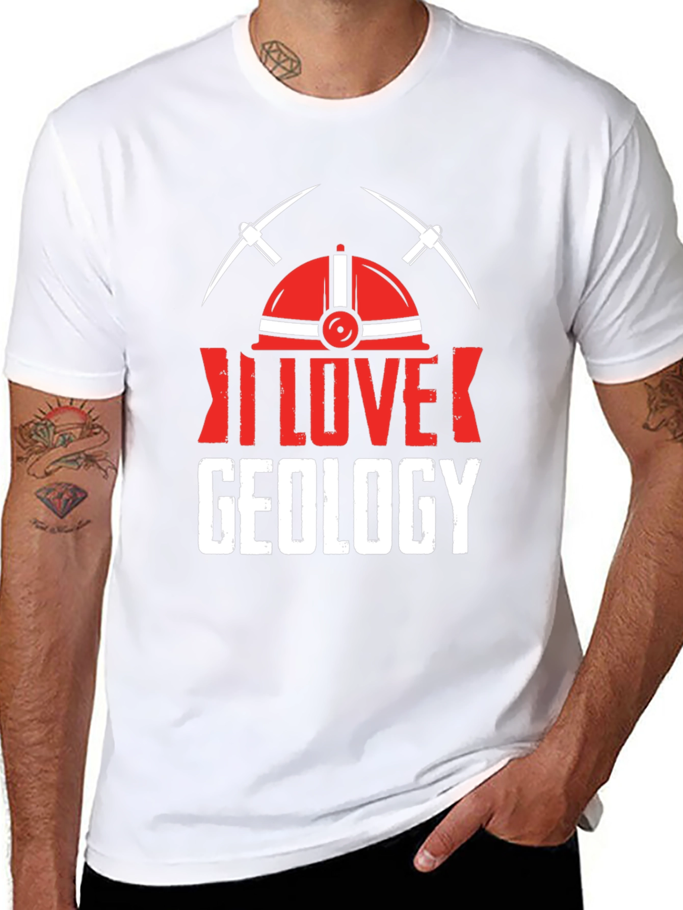 I Love Geology T-Shirt - Geologist Miner Graphic Tee