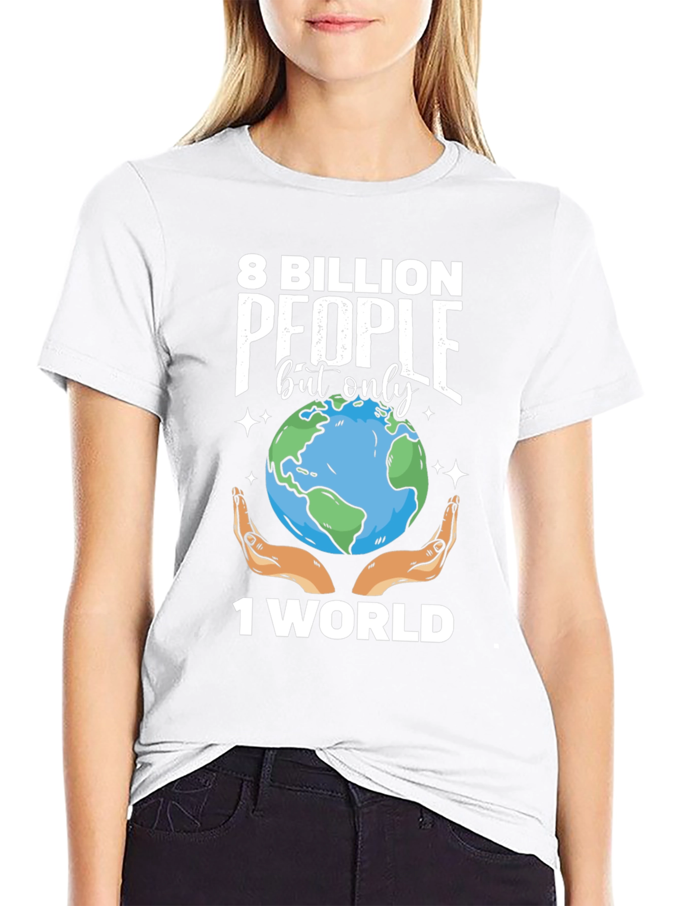 8 Billion People 1 World Graphic Tee