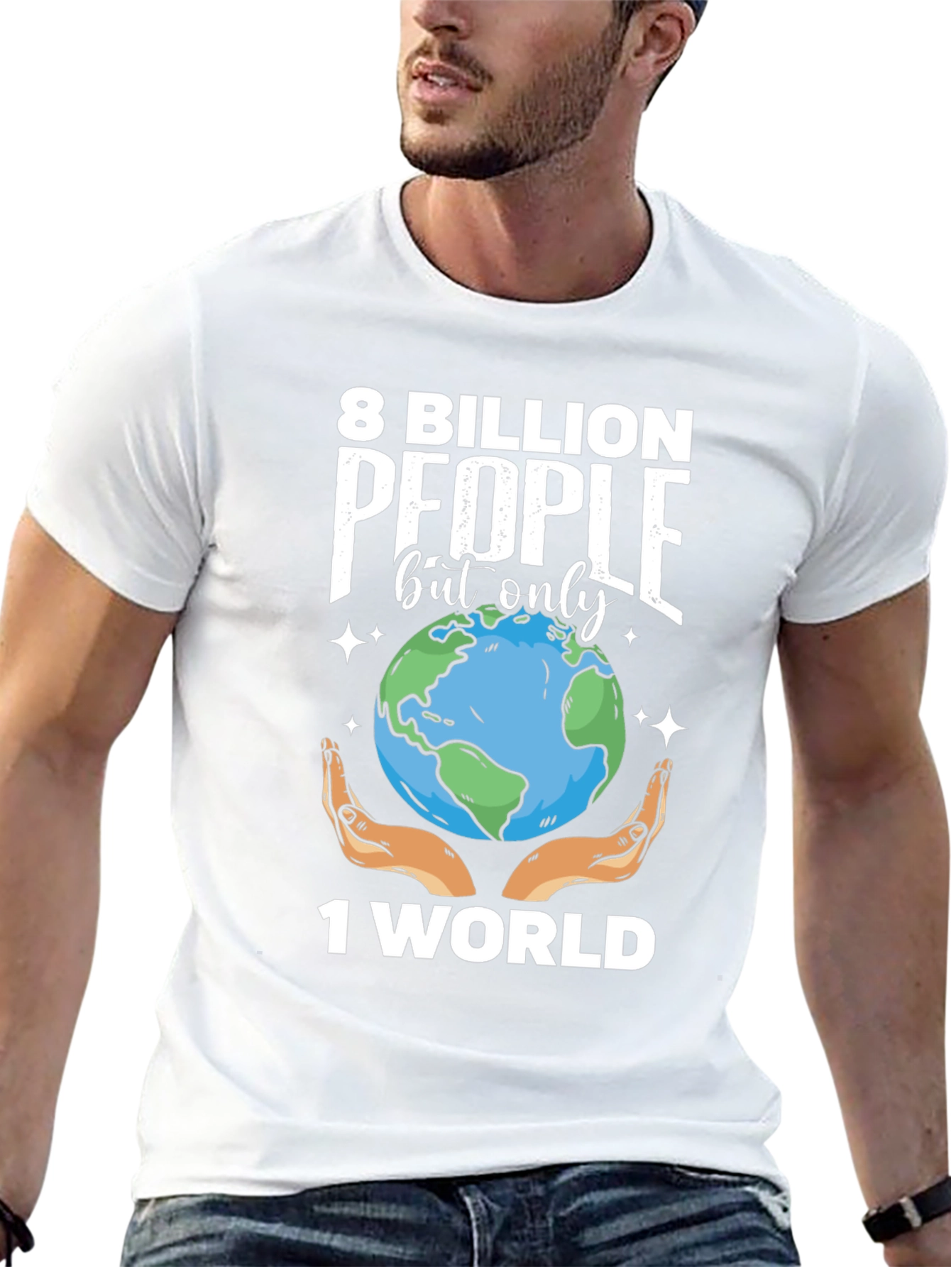 8 Billion People 1 World Graphic Tee