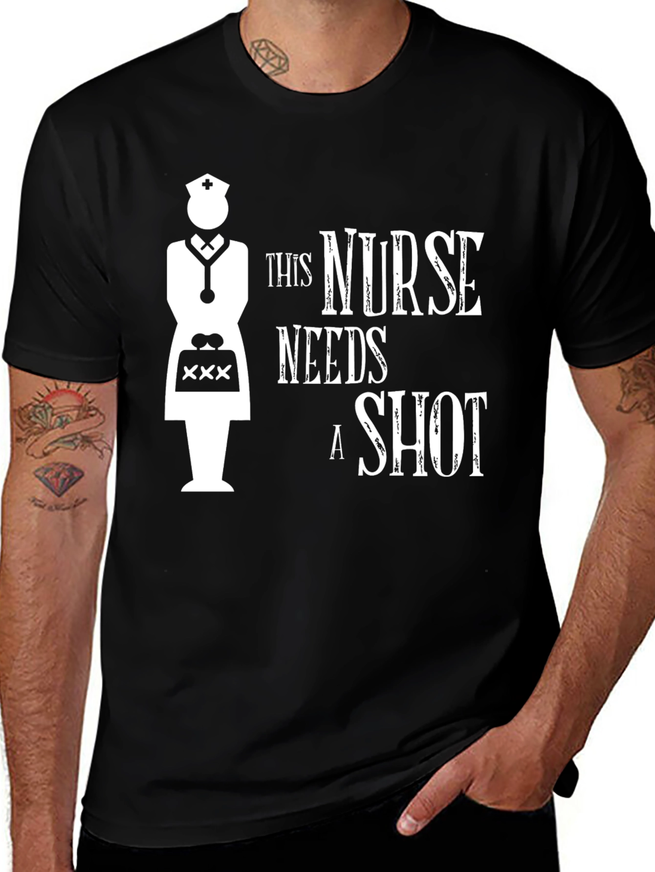 Nurse Needs A Shot Graphic T-Shirt