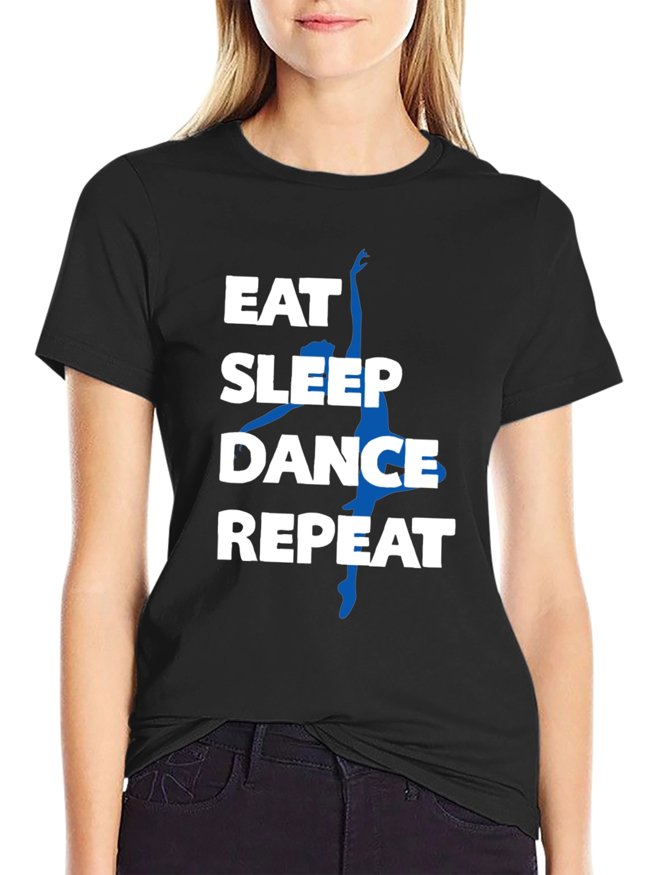 Eat Sleep Dance Repeat Black T-Shirt
