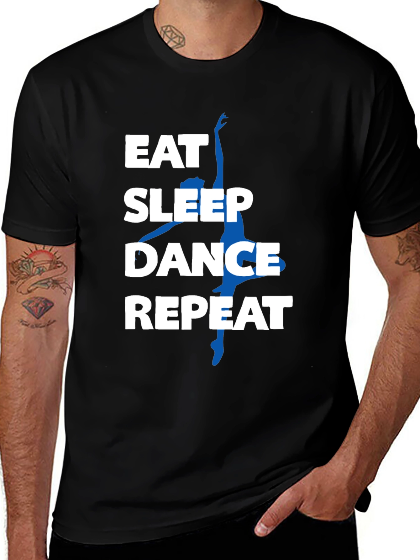 Eat Sleep Dance Repeat Black T-Shirt