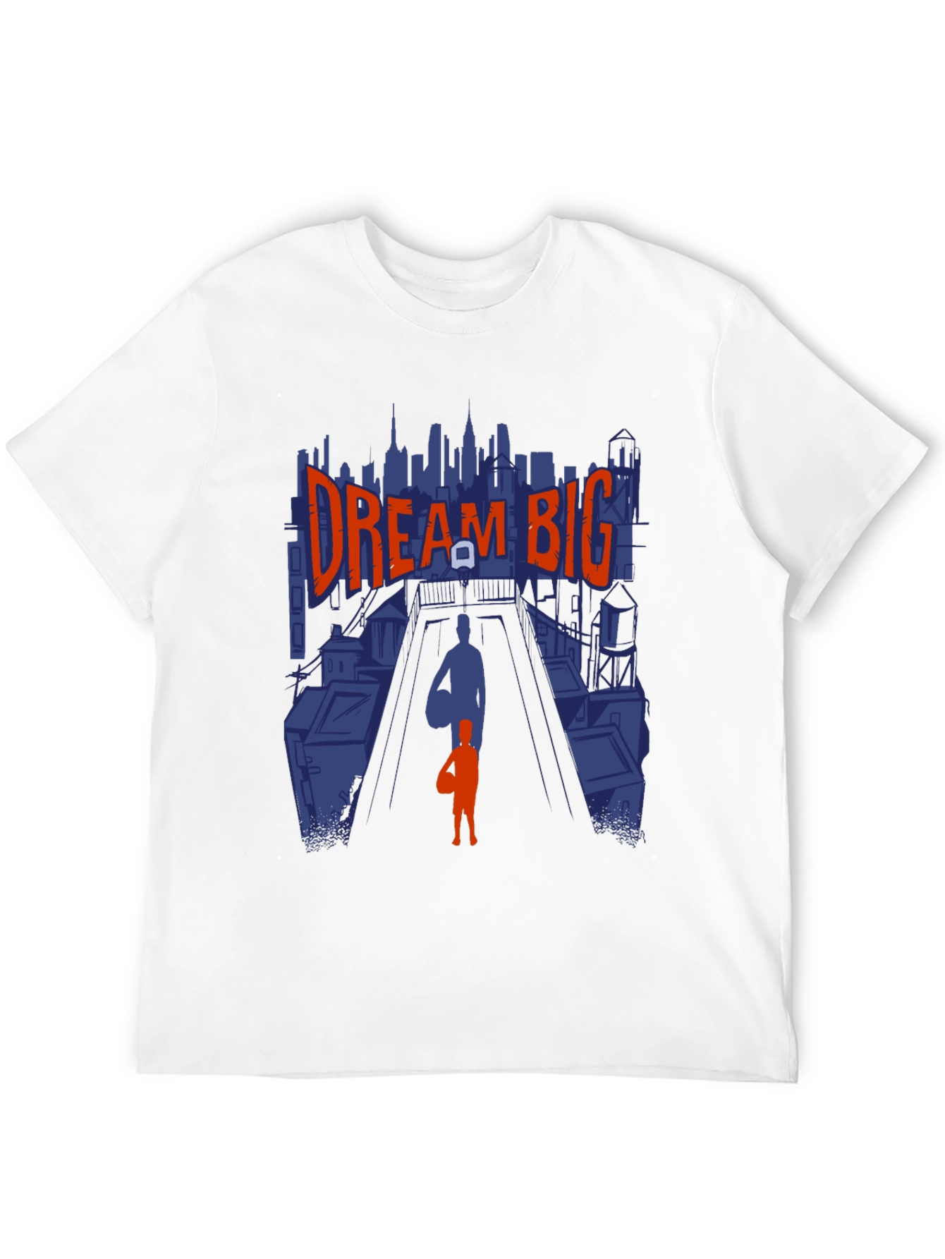 Dream Big Graphic Tee - Inspiring Basketball Design