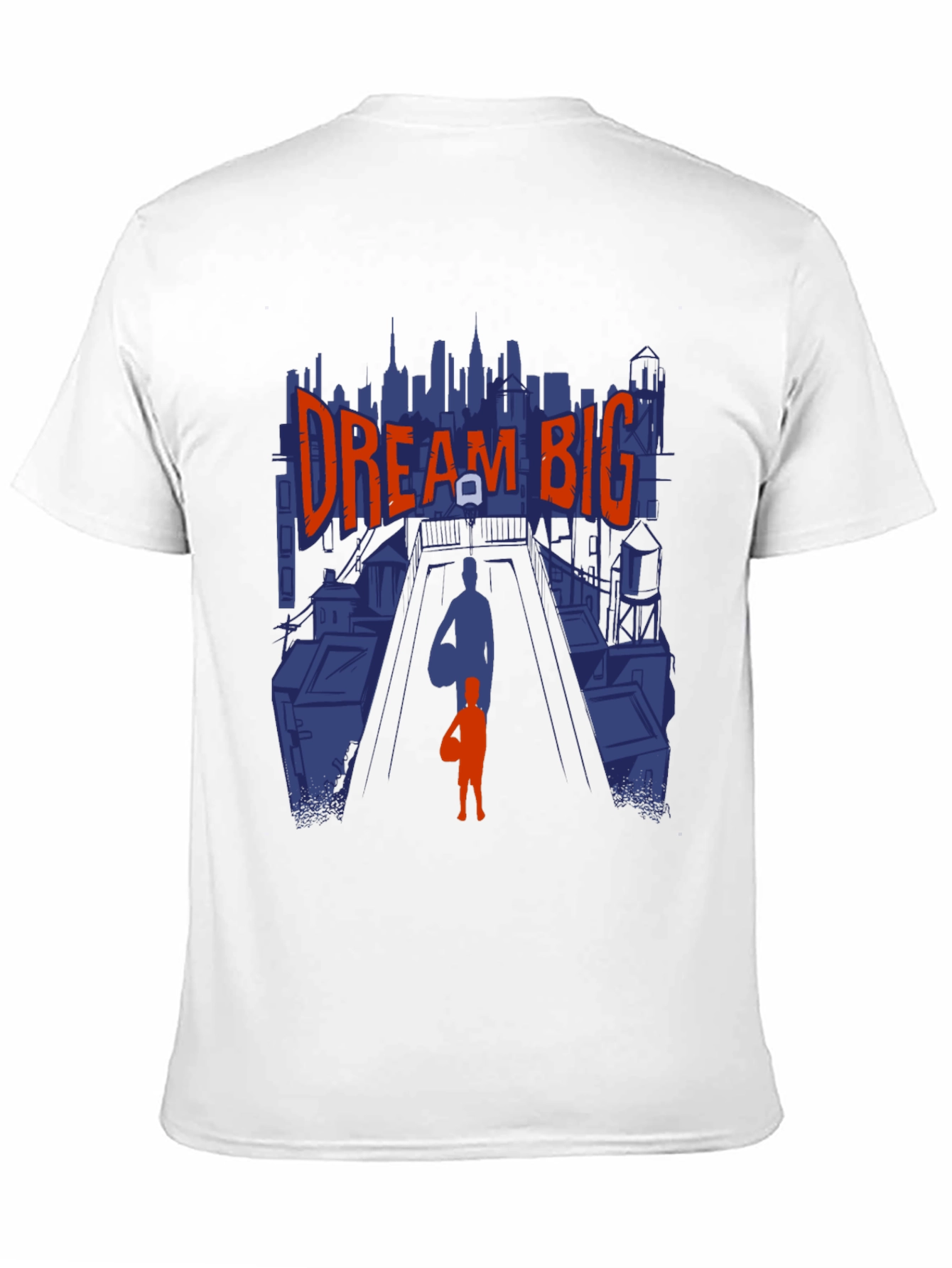 Dream Big Graphic Tee - Inspiring Basketball Design