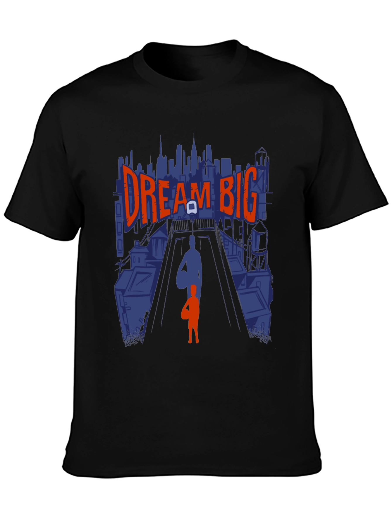 Dream Big Graphic Tee - Inspiring Basketball Design