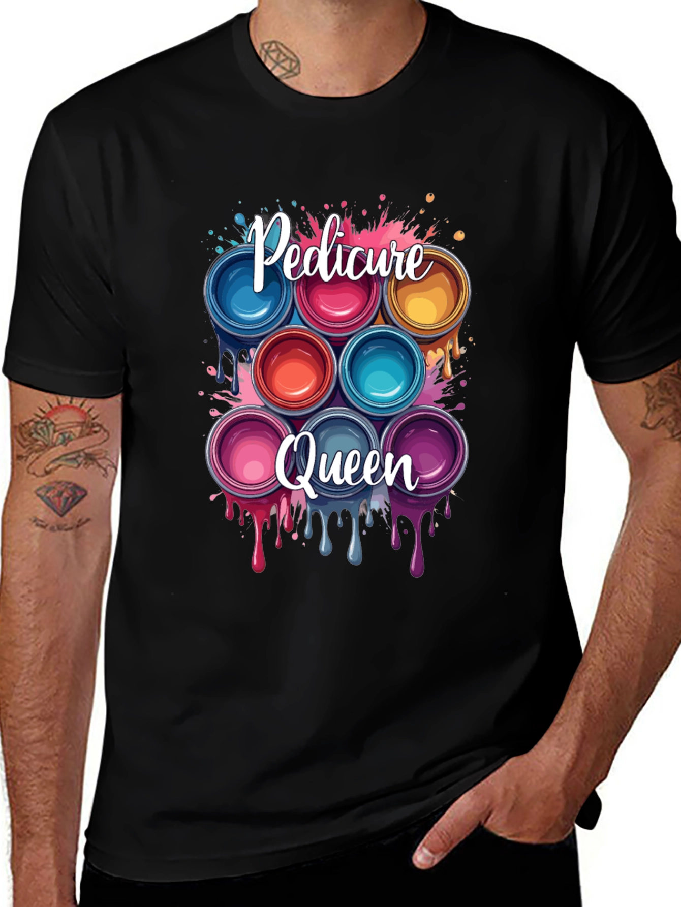 Pedicure Queen T-Shirt - Nail Polish Design