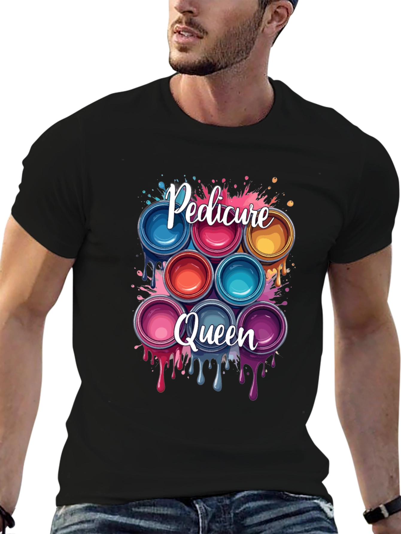 Pedicure Queen T-Shirt - Nail Polish Design