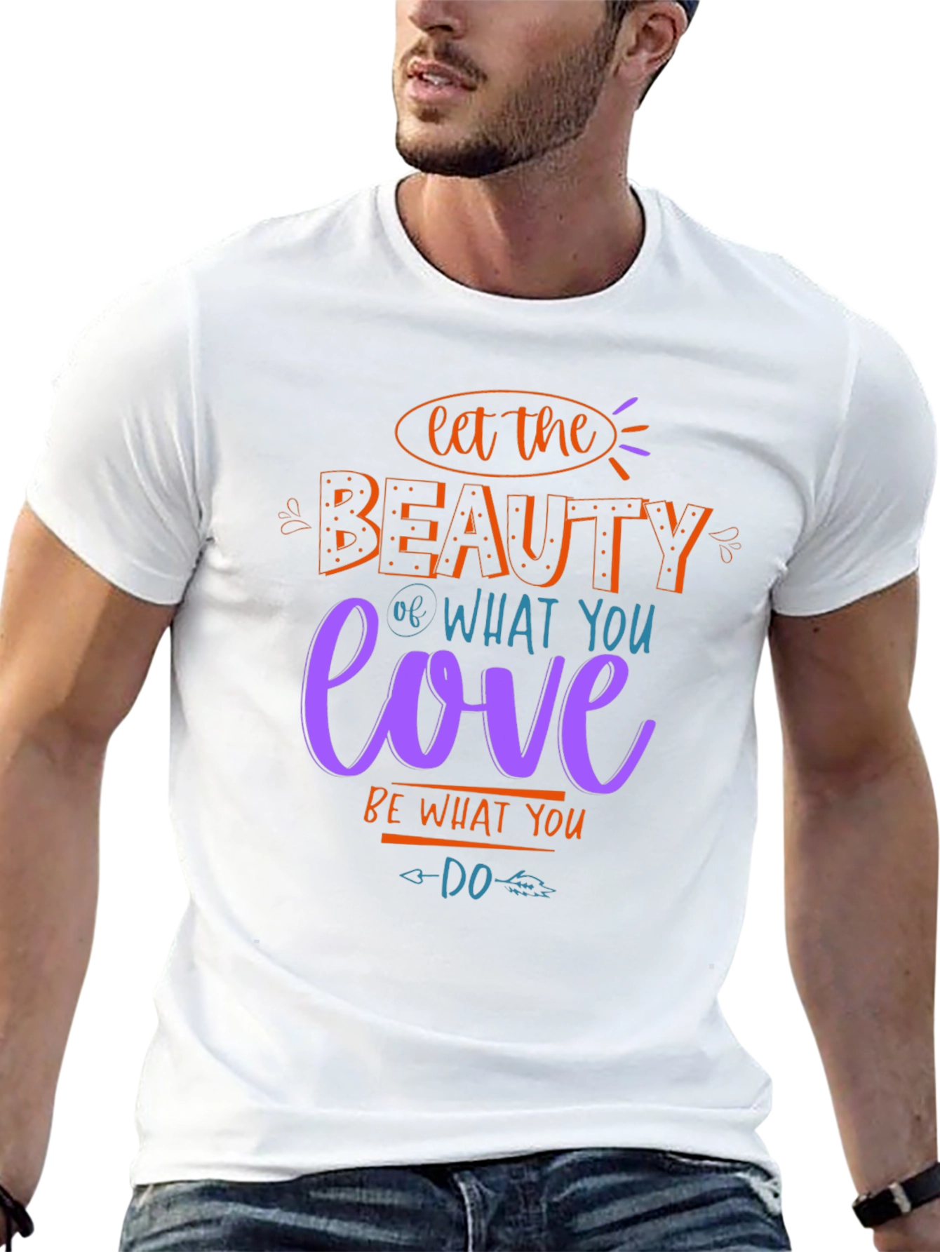 Beauty Love Graphic T-Shirt - Inspirational Tee