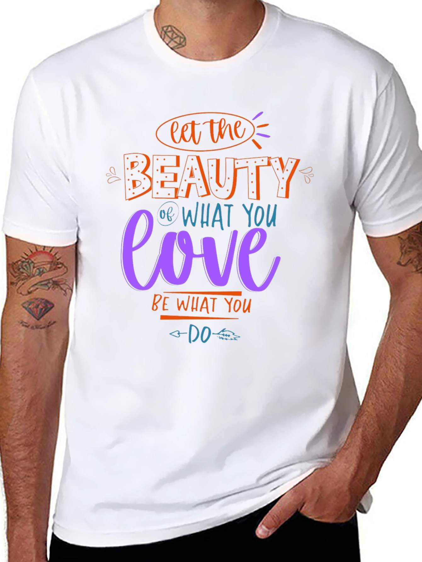 Beauty Love Graphic T-Shirt - Inspirational Tee